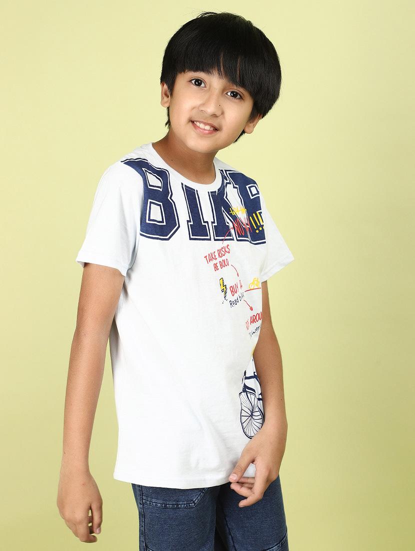 kids boy printed round neck t-shirt - 21177237 -  Standard Image - 1