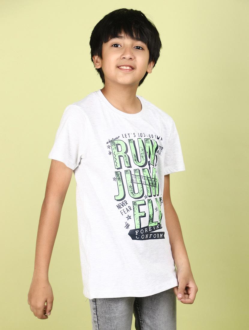 kids boy printed round neck t-shirt - 21177248 -  Standard Image - 1