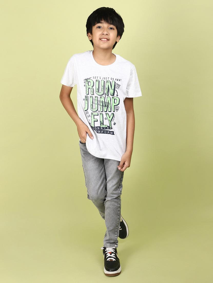 kids boy printed round neck t-shirt - 21177248 - Standard Image - 4