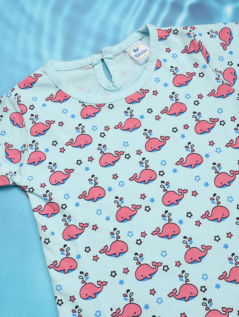 pack of 3 multi coloured printed cotton tee - 21177256 -  Standard Image - 4