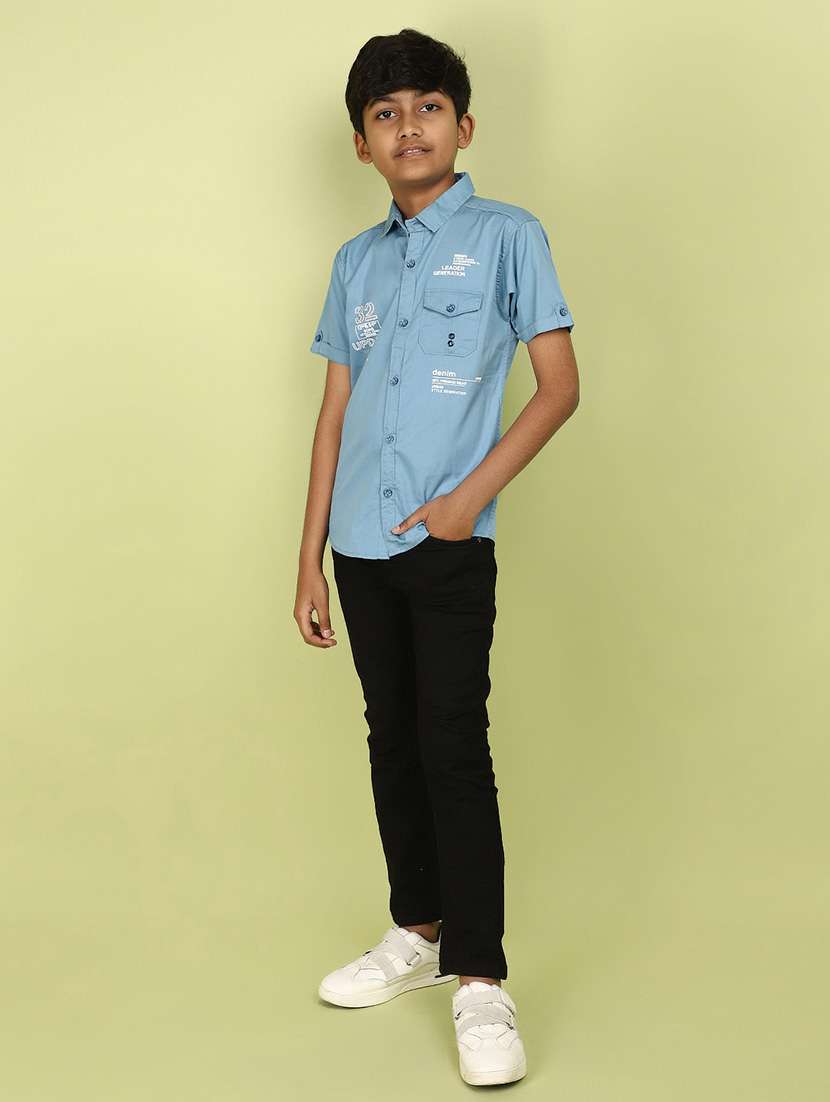 boys printed cotton shirt - 21177328 -  Standard Image - 4