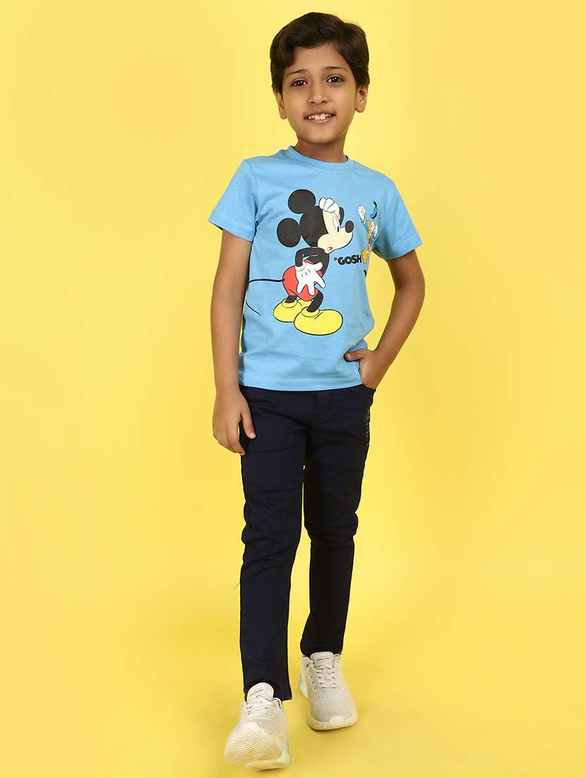 boys navy blue denim plain jeans - 21177363 -  Standard Image - 4