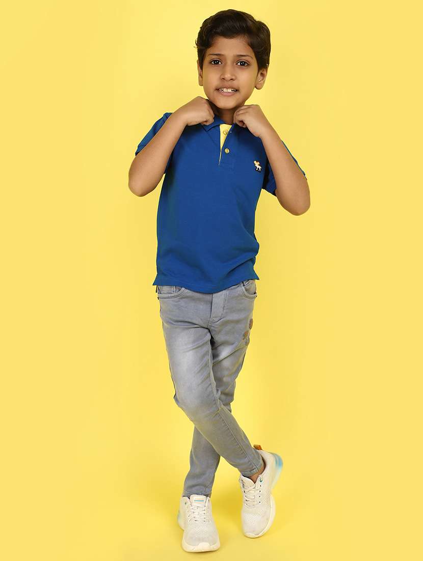 boys grey denim plain jeans - 21177364 -  Standard Image - 4