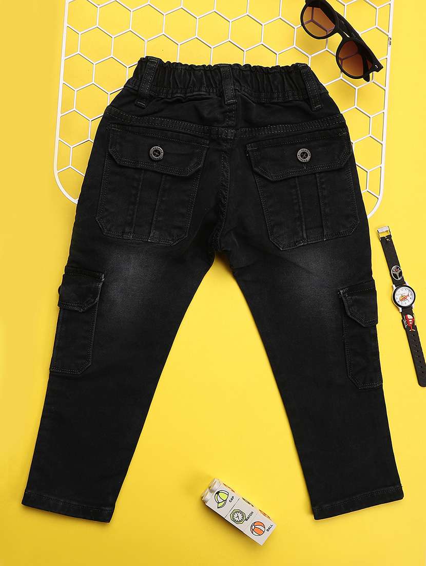 boy's solid mid rise jeans - 21177389 -  Standard Image - 1