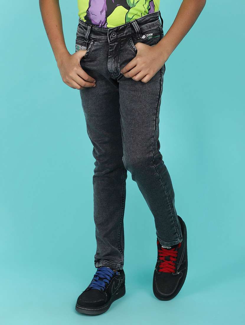 grey denim plain jean