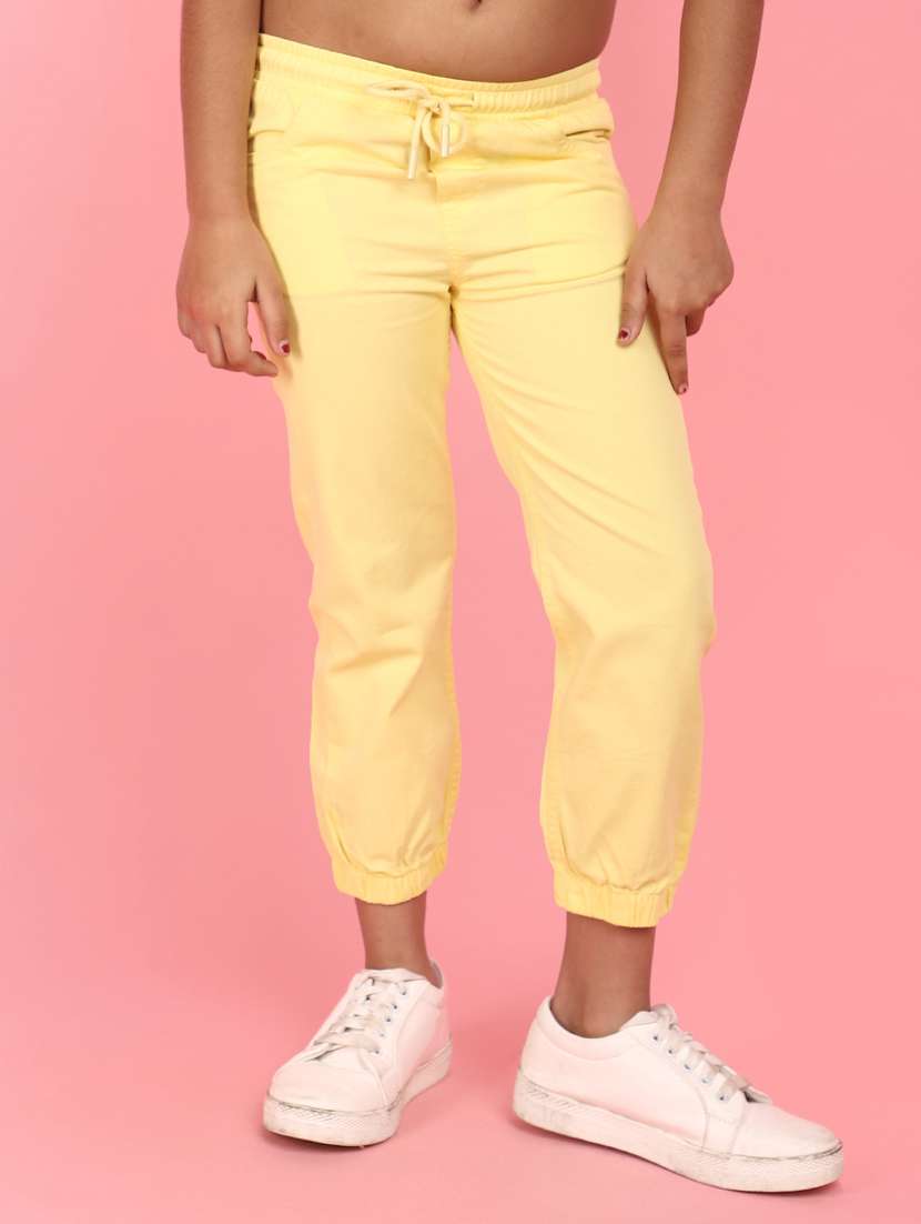 yellow denim jean
