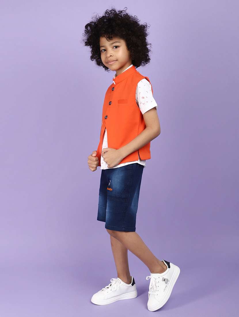 boy printed causal wear shorts set - 21177573 -  Standard Image - 1