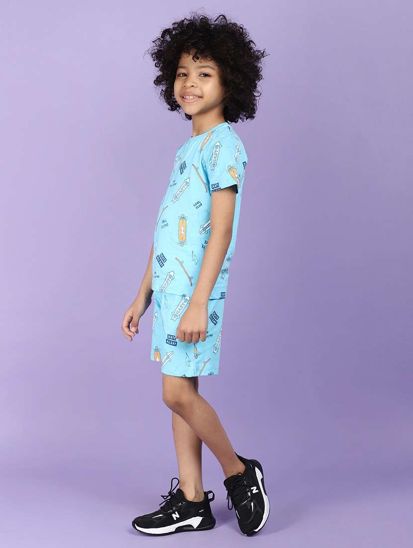 boys printed shorts twin set - 21177604 -  Standard Image - 1