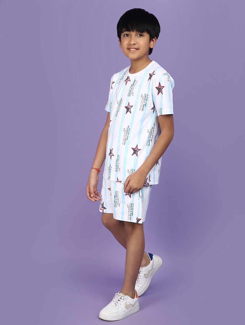 boys printed shorts twin set - 21177621 -  Standard Image - 1