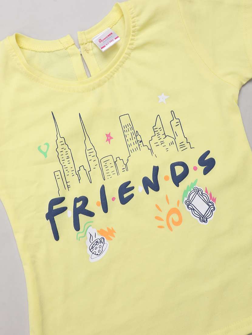 yellow printed skirt top set - 21177638 -  Standard Image - 4