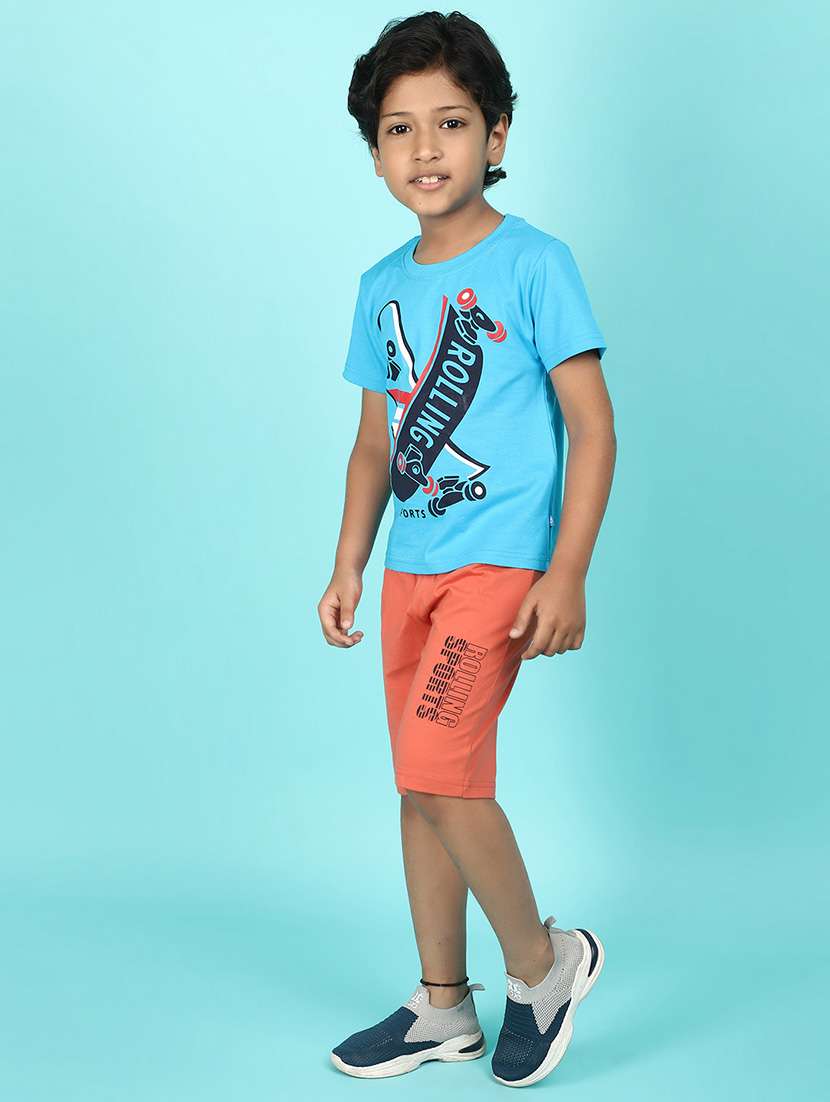 boys printed shorts twin set - 21177728 -  Standard Image - 1