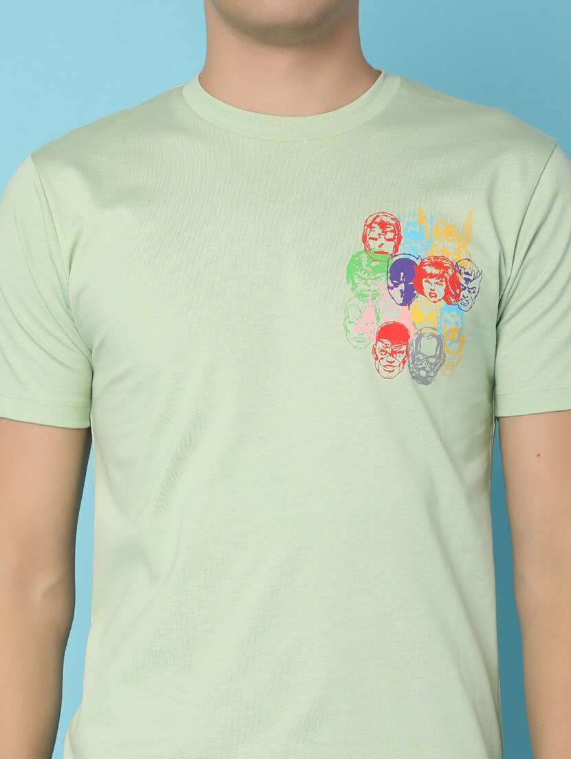 men cotton back print t-shirt - 21177775 -  Standard Image - 4