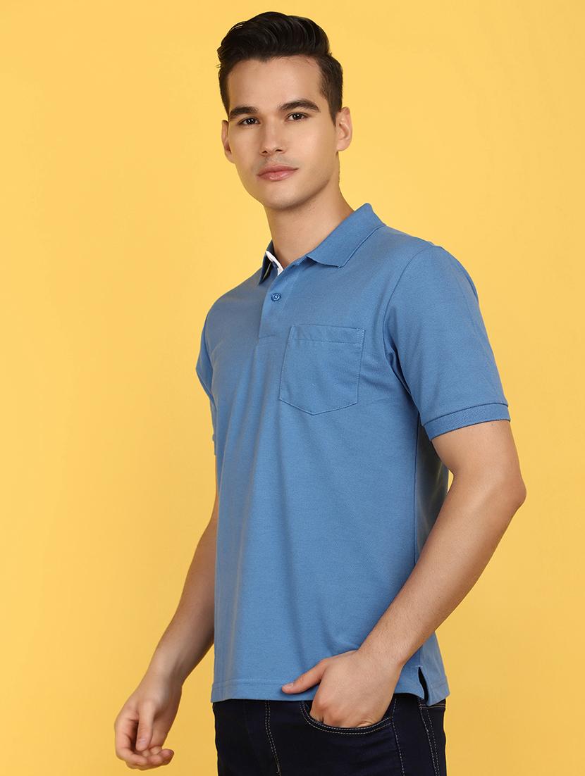 men solid polo t-shirt - 21177906 - Standard Image - 1