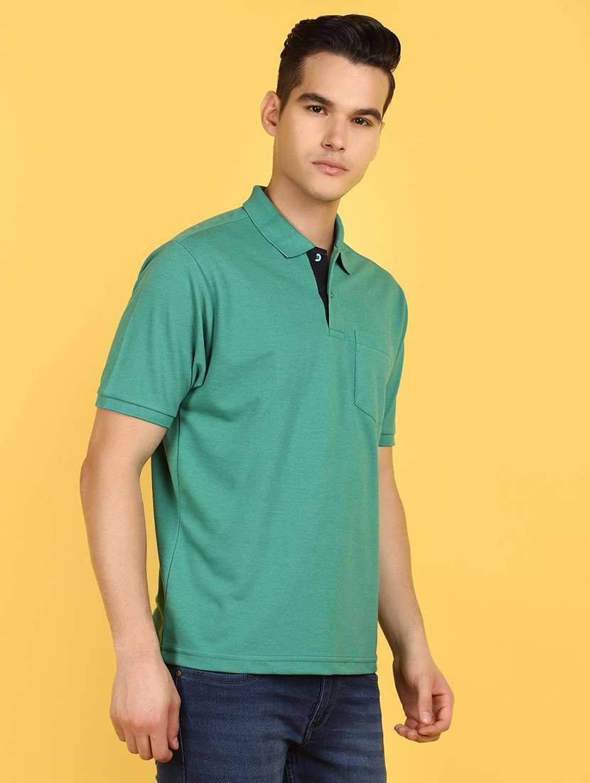 men solid polo t-shirt - 21177915 -  Standard Image - 1