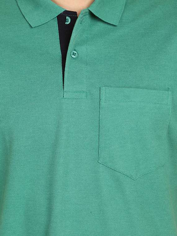 men solid polo t-shirt - 21177915 -  Standard Image - 4