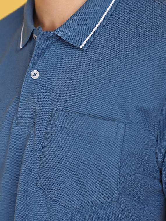 men solid polo t-shirt - 21177921 -  Standard Image - 4