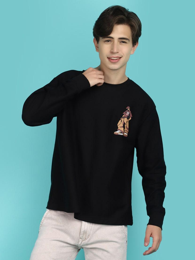 men back print round neck t-shirt - 21177940 - Standard Image - 1