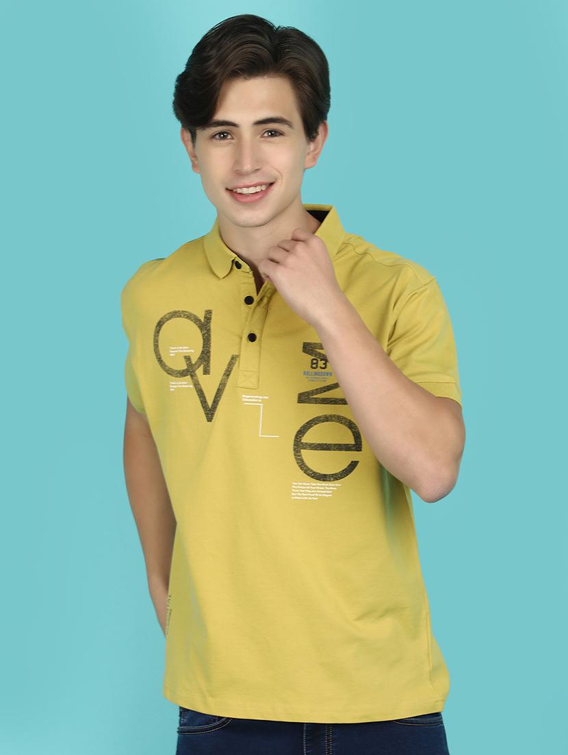 men printed polo t-shirt - 21177949 - Zoom Image - 0