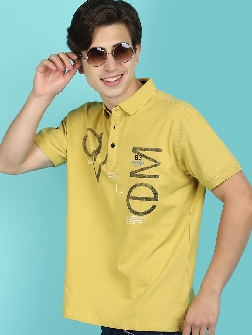 men printed polo t-shirt - 21177949 - Standard Image - 1