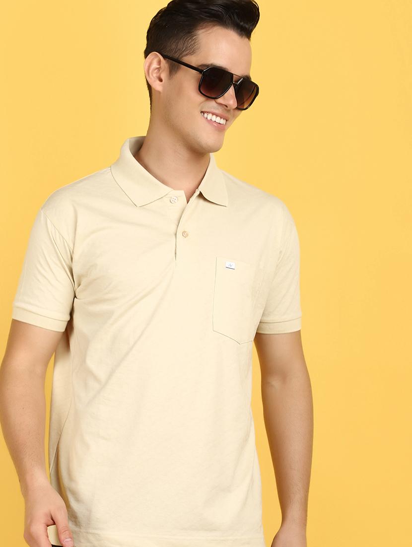 men solid polo t-shirt - 21177955 - Standard Image - 1
