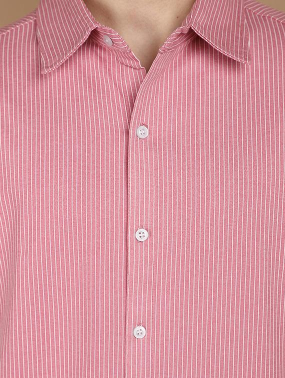 pink cotton casual shirt - 21177968 - Standard Image - 4
