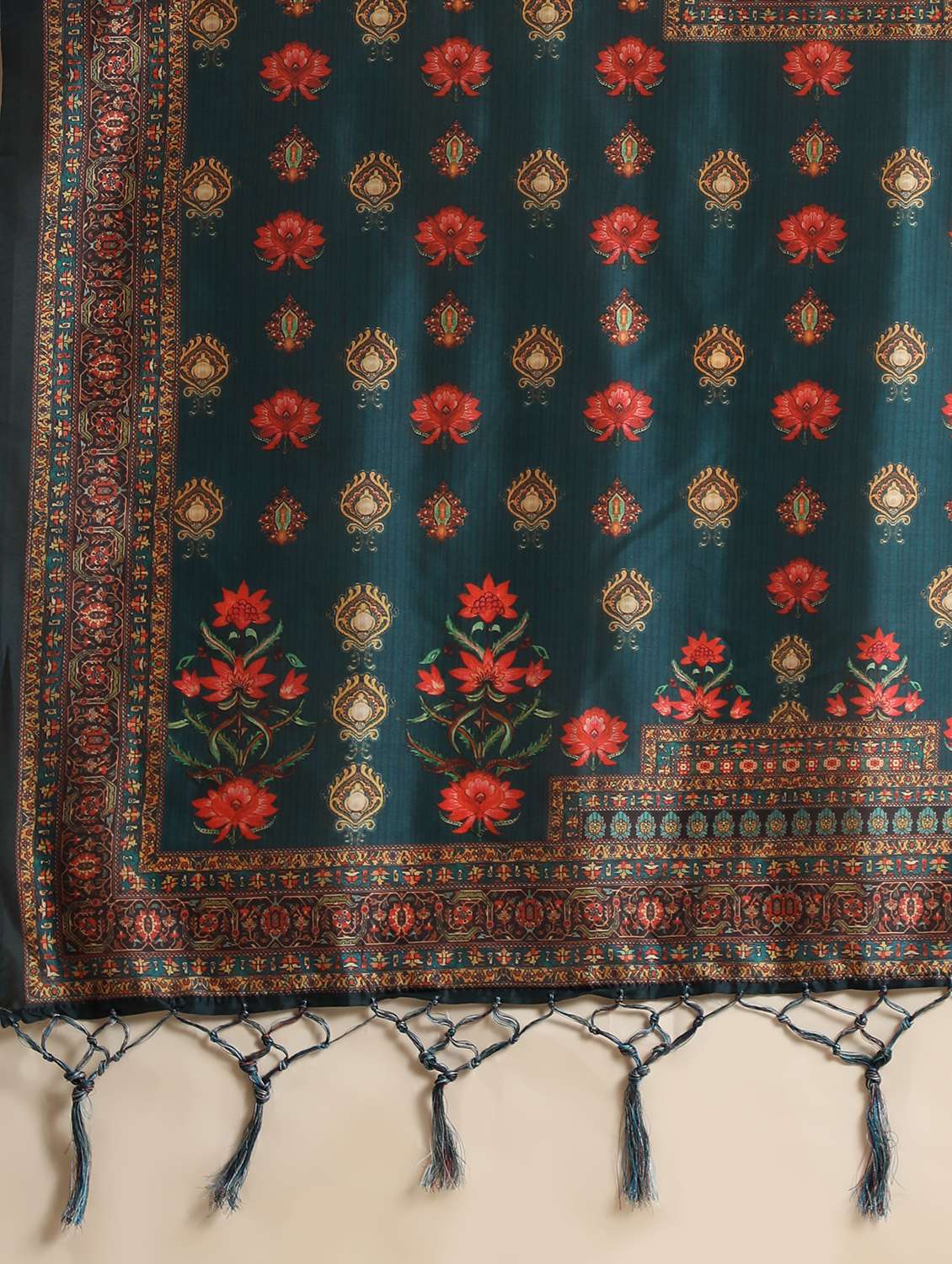 yellow satin blend flared lehenga - 21178046 -  Standard Image - 4