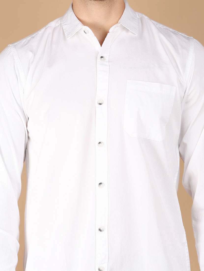 Men Solid Long Sleeve Casual Shirt - 21178181 -  Standard Image - 6