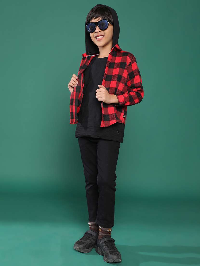 red cotton blend shirt - 21178265 -  Standard Image - 4