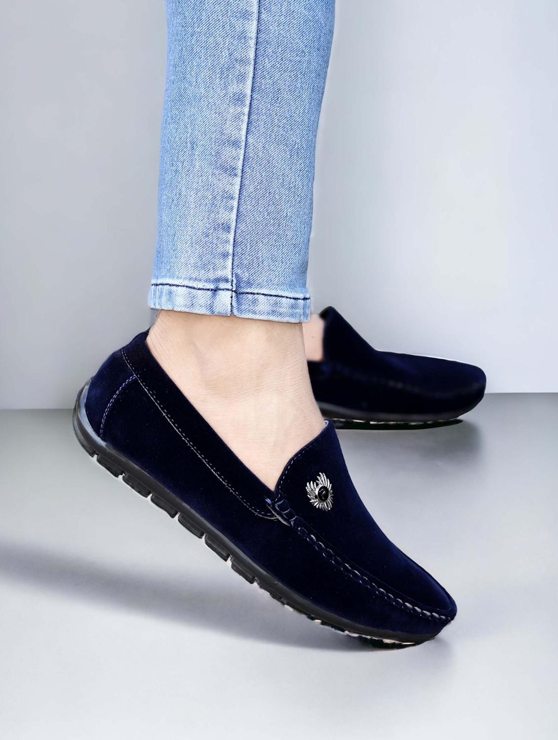 navy blue slip on loafer - 21178294 - Standard Image - 1
