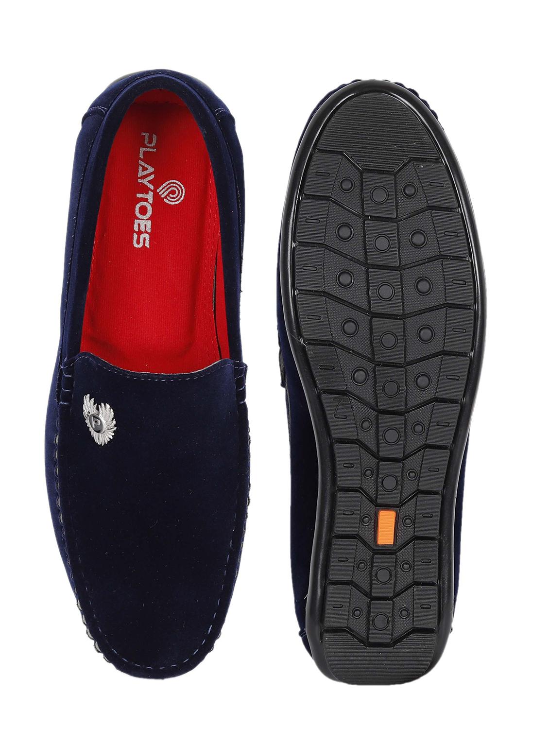 navy blue slip on loafer - 21178294 - Standard Image - 4