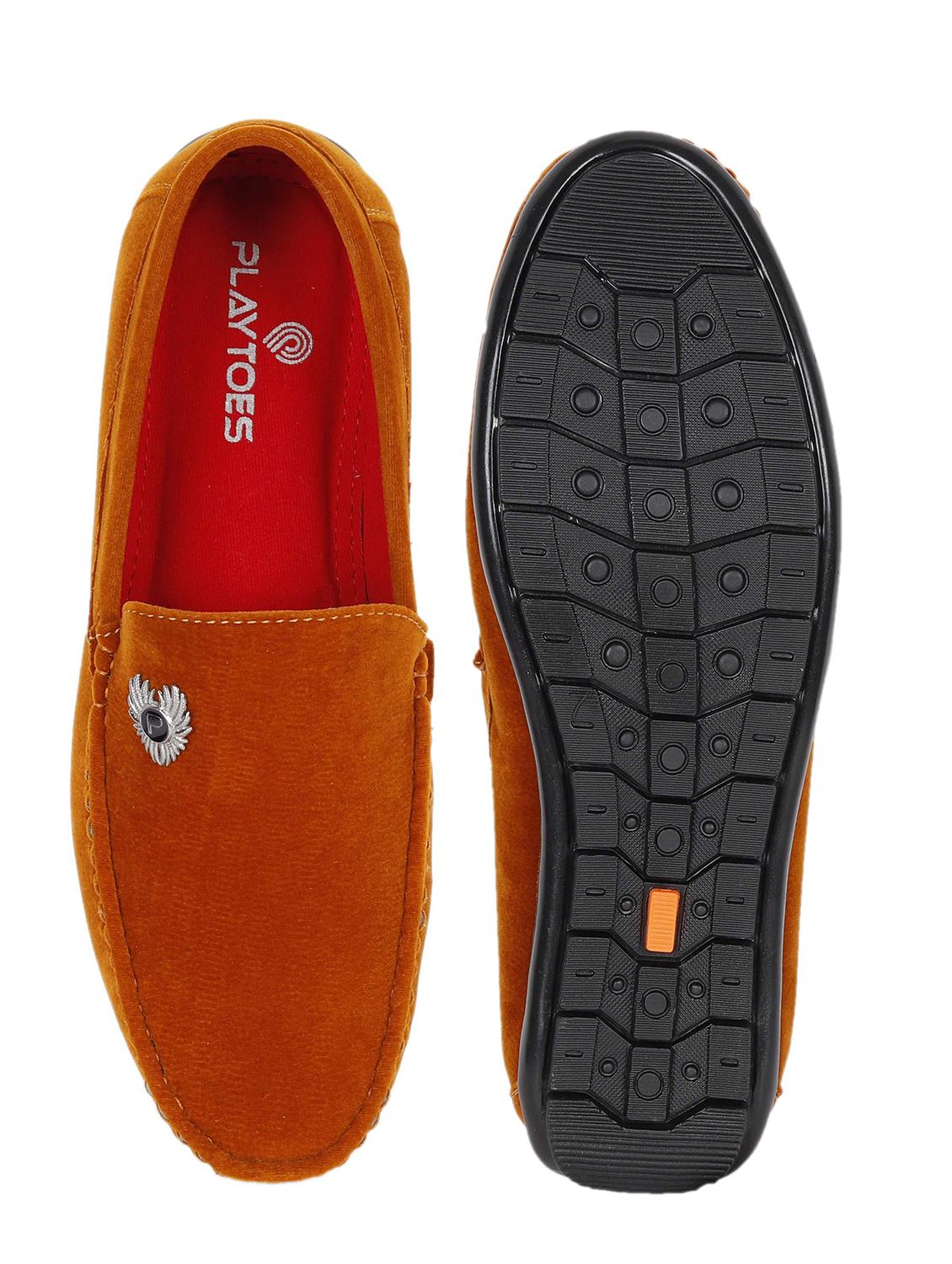 tan suede slip on loafers - 21178295 - Standard Image - 4