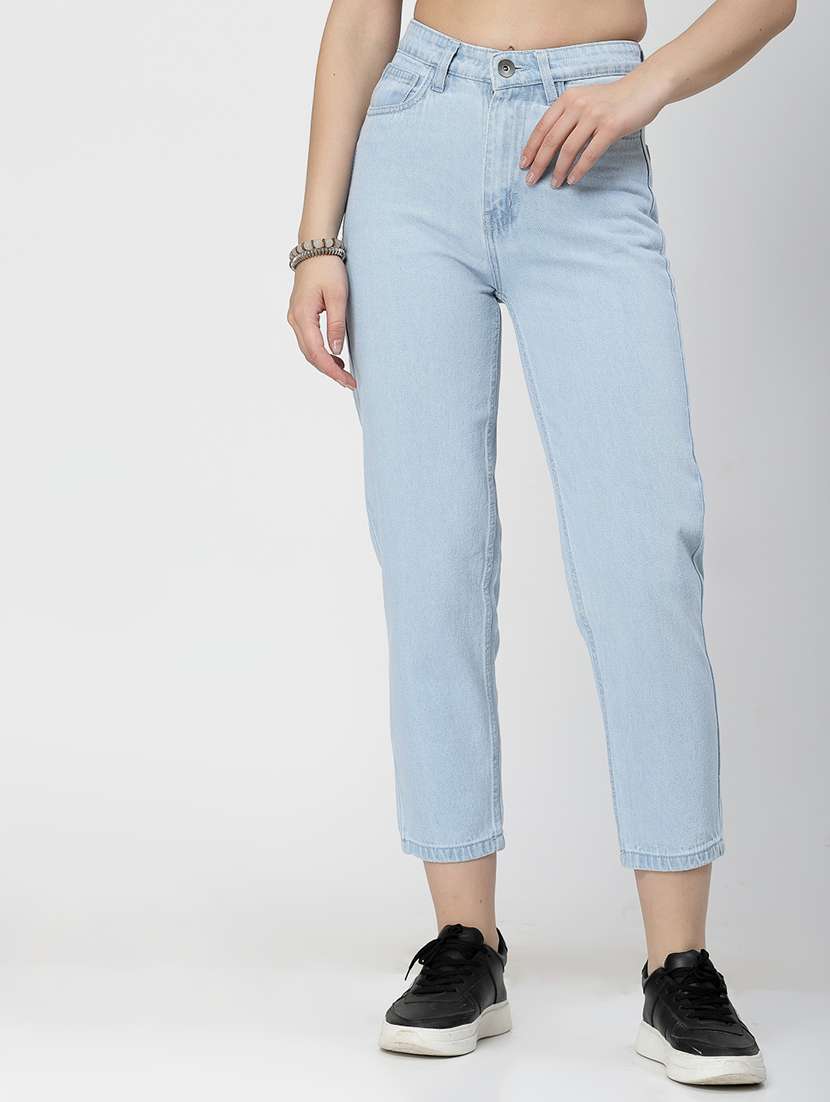 light blue cotton jeans