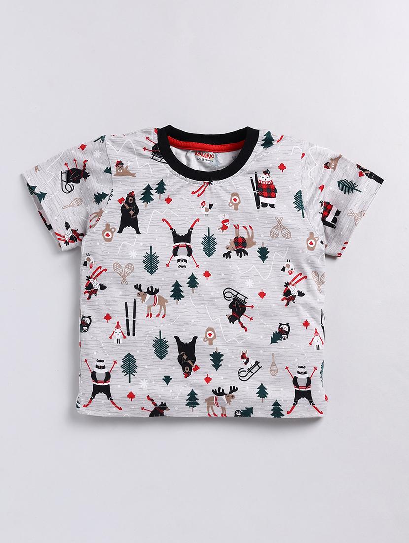 kids printed t-shirt & pajama set  - 21180558 -  Standard Image - 1