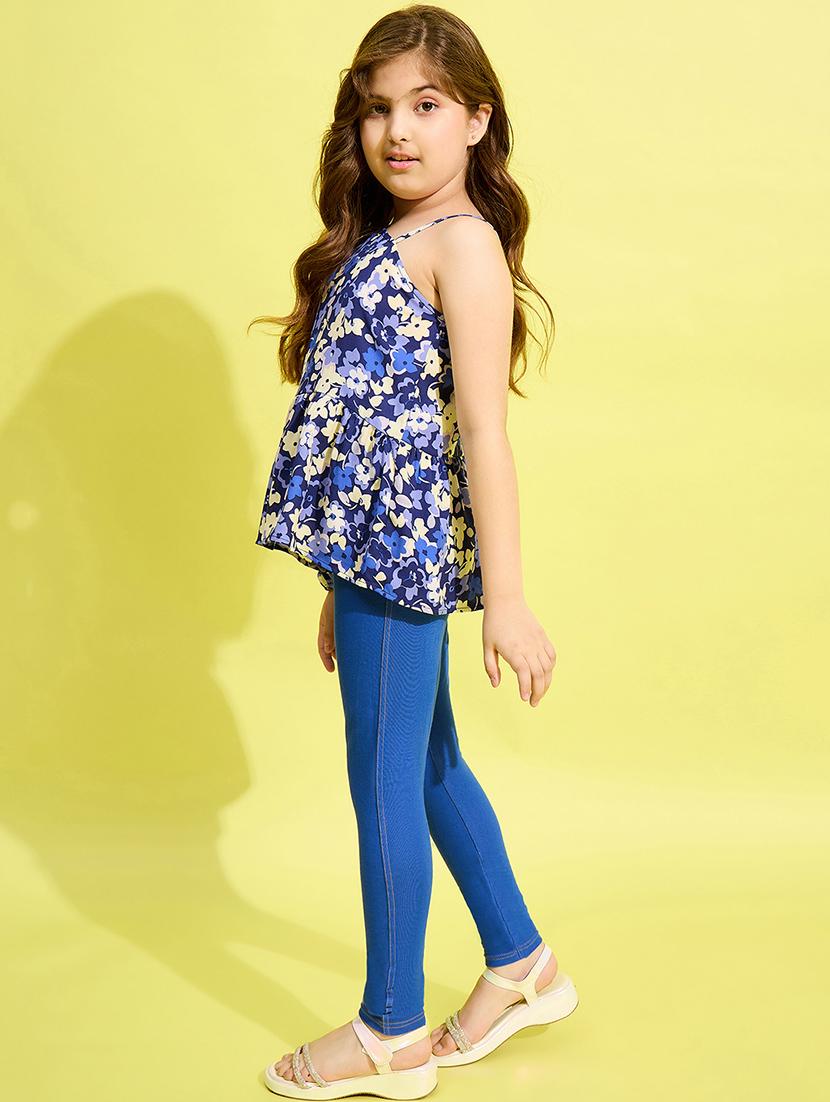 blue cotton blend full length set - 21180723 - Standard Image - 1