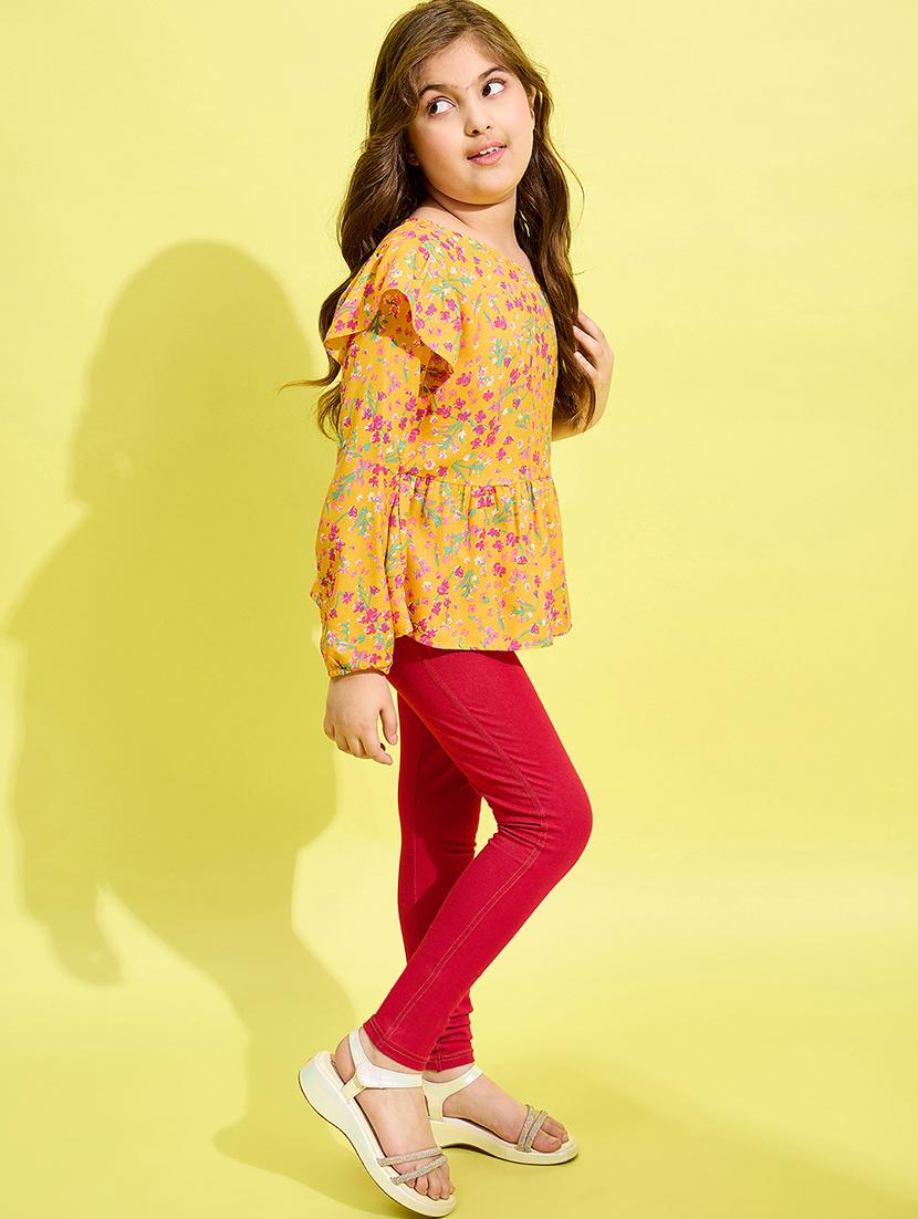 yellow cotton blend full length set - 21180728 - Standard Image - 1