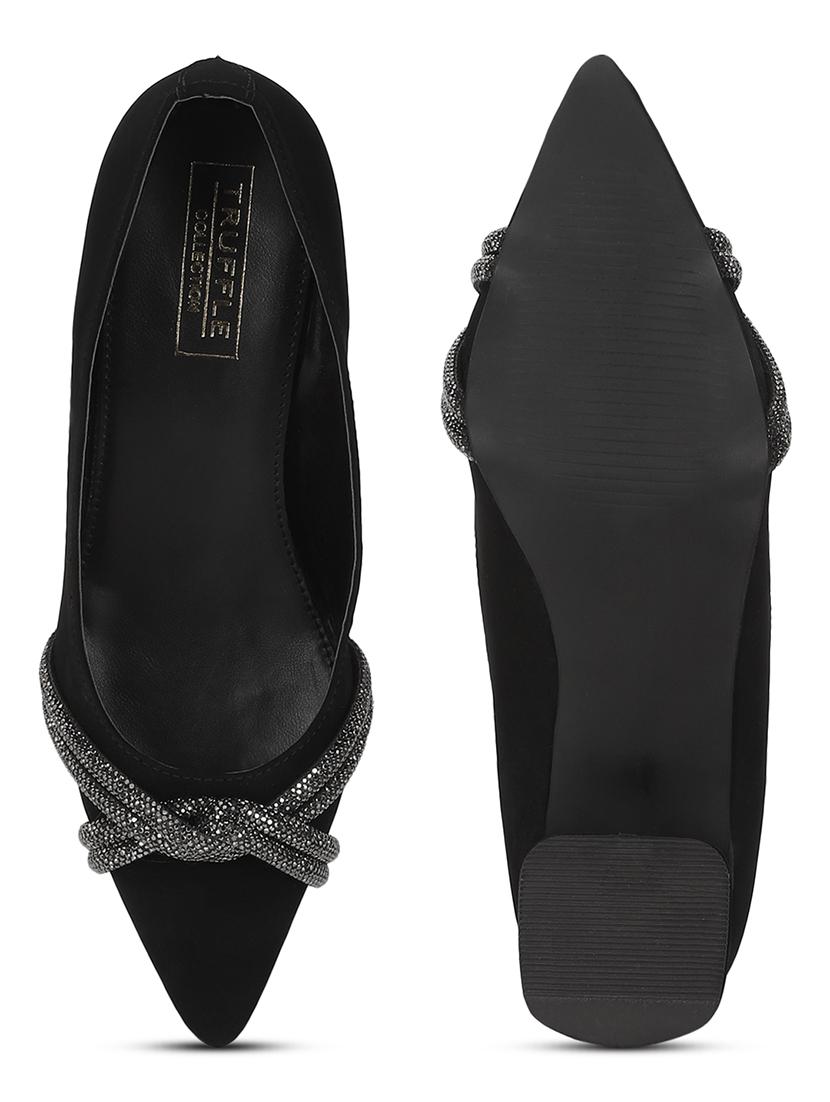 women black block heel pumps - 21180948 - Standard Image - 6