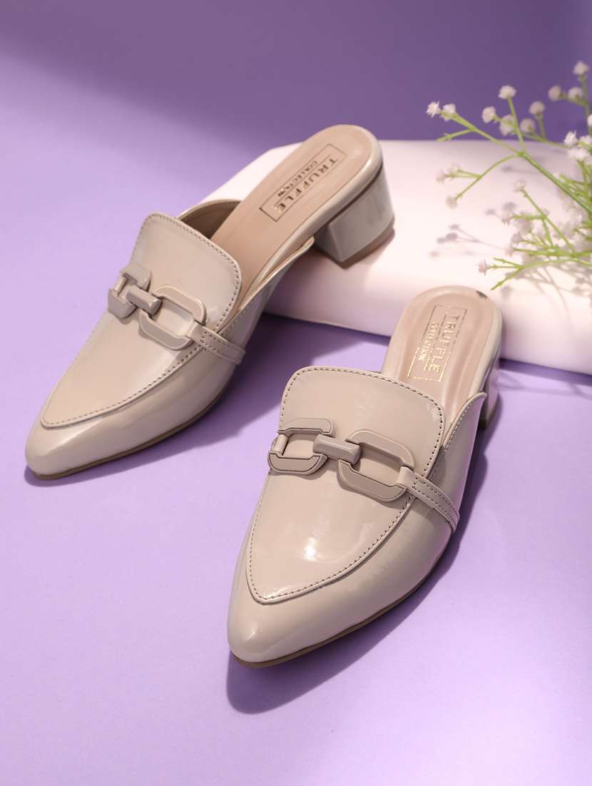 nude brown slip on sandal - 21180952 -  Zoom Image - 0