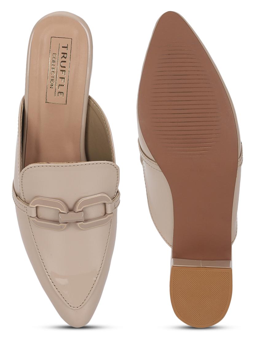 nude brown slip on sandal - 21180952 - Standard Image - 6