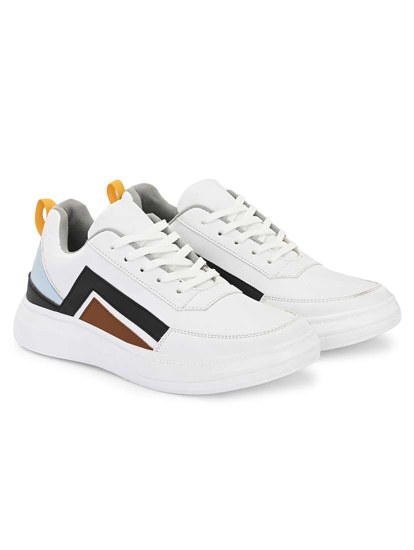 white lace up sneakers - 21181361 -  Standard Image - 1
