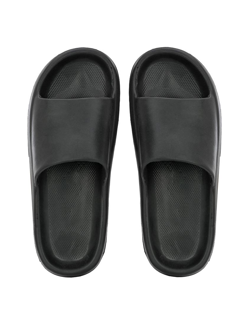 black eva slip on flip flops - 21181378 - Standard Image - 4