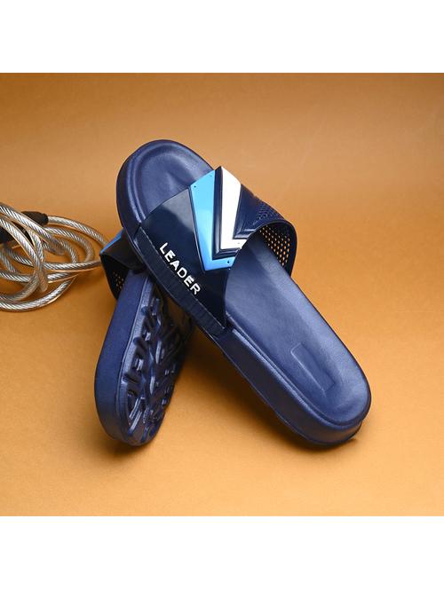 blue synthetic slip on flip flops - 21181409 - Standard Image - 0