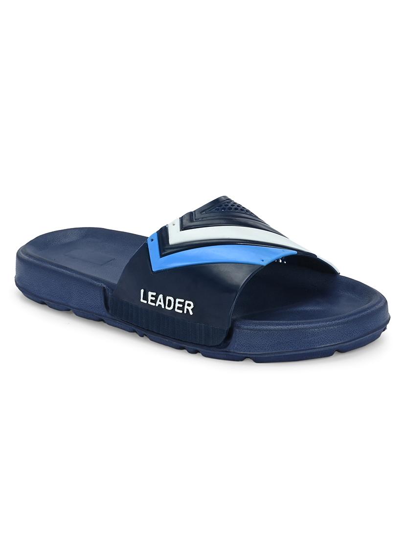 blue synthetic slip on flip flops - 21181409 - Standard Image - 1