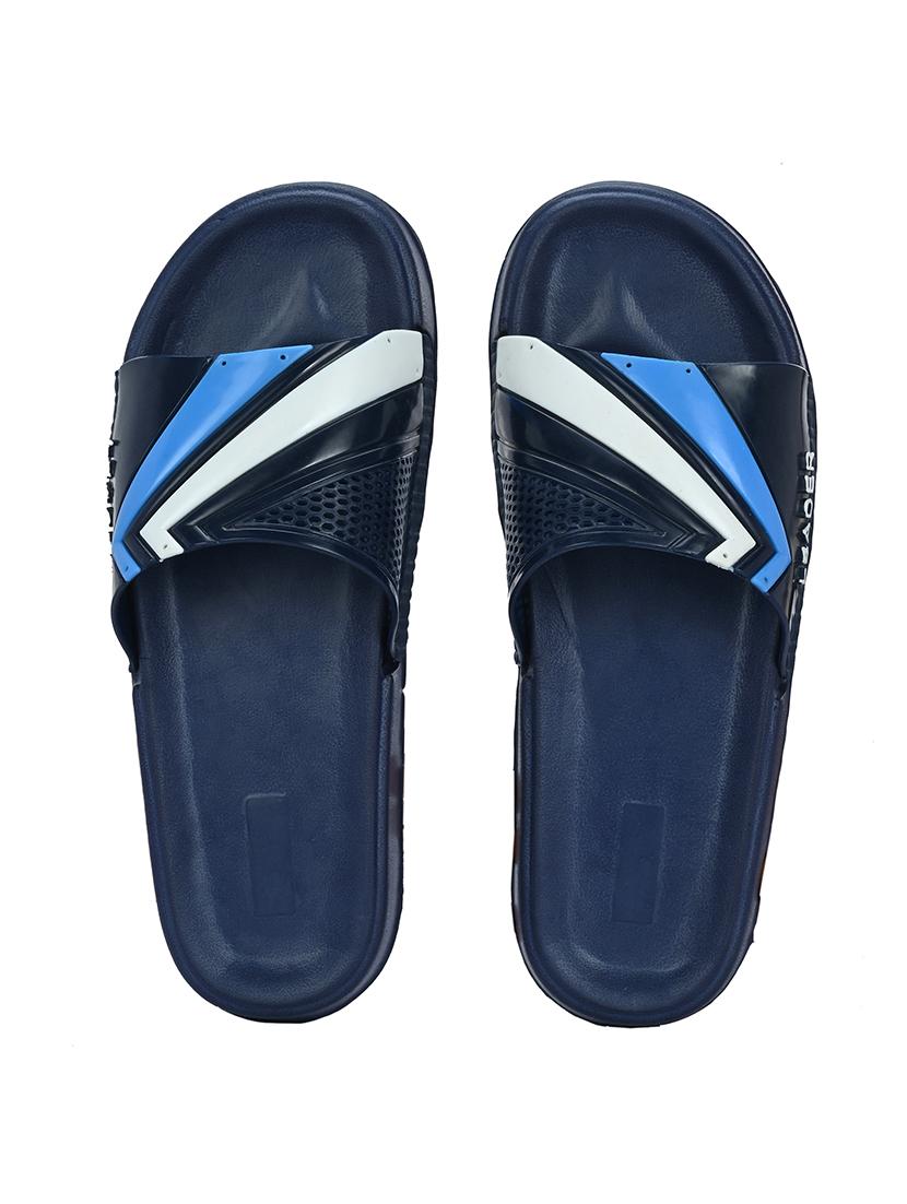 blue synthetic slip on flip flops - 21181409 - Standard Image - 4