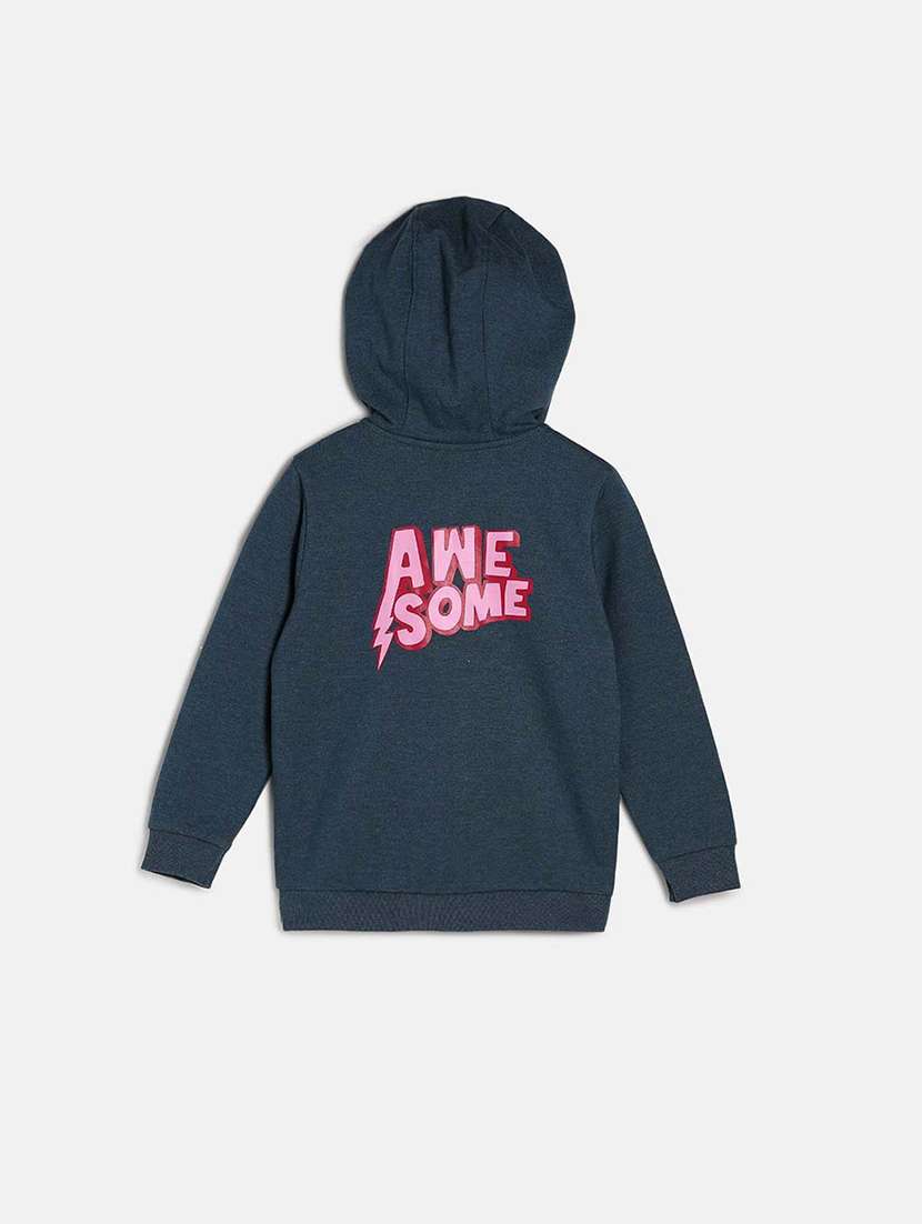 green long sleeves hooded neck jacket - 21182823 -  Standard Image - 1