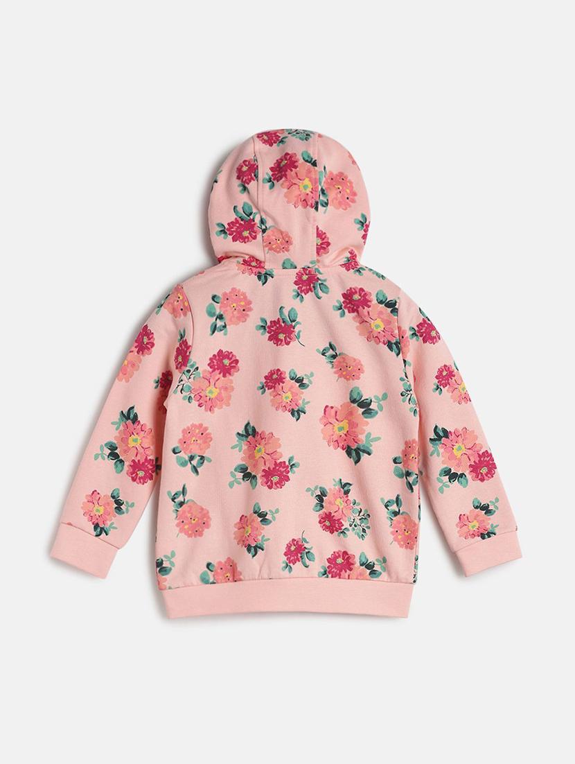 peach hooded neck long sleeves jackets - 21182929 - Standard Image - 1