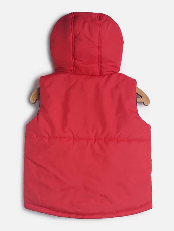 boy hooded sleeveless bomber jacket - 21182995 -  Standard Image - 1