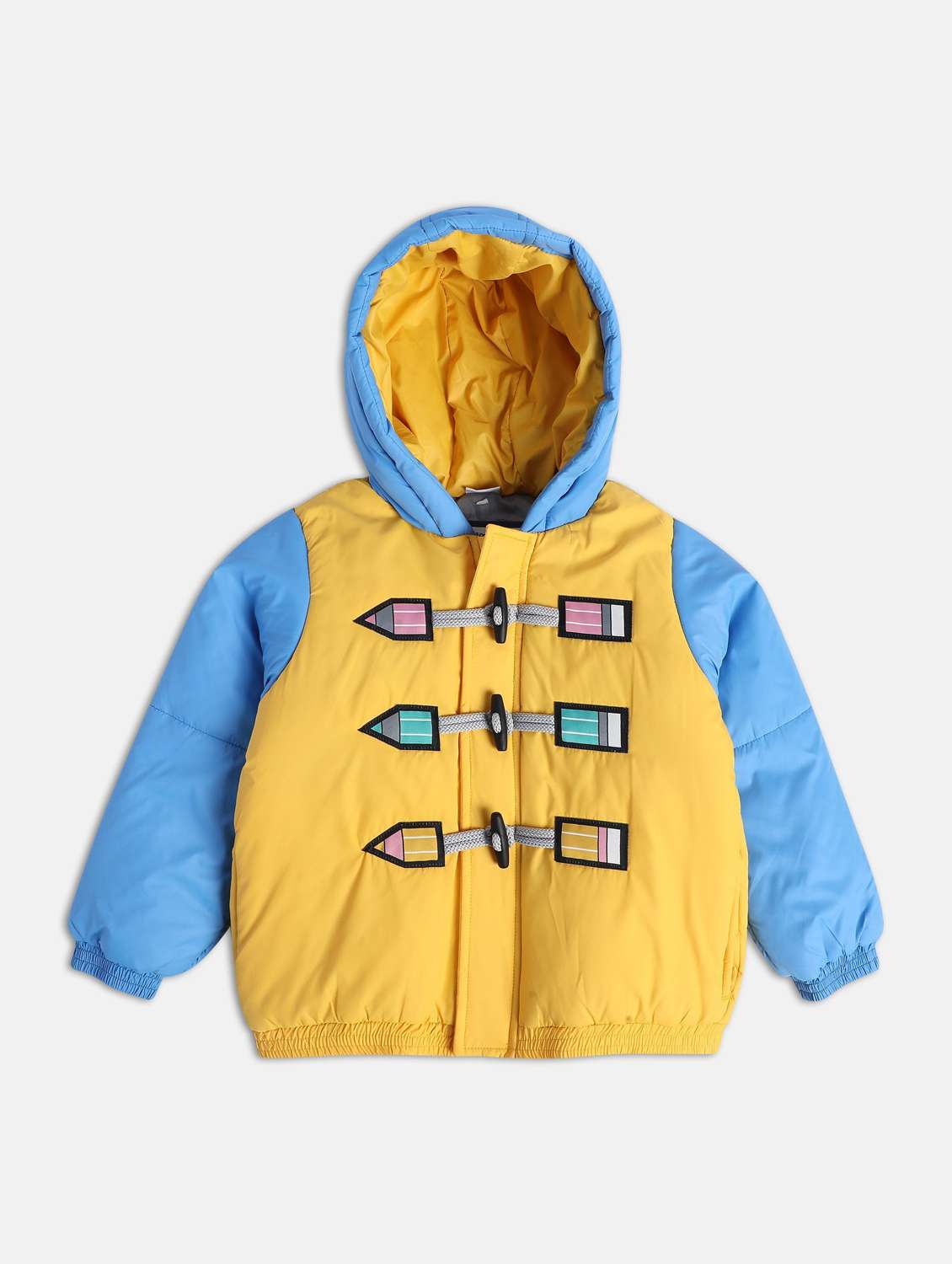 multi colored polyester regular jackets & coat - 21183197 - Standard Image - 1