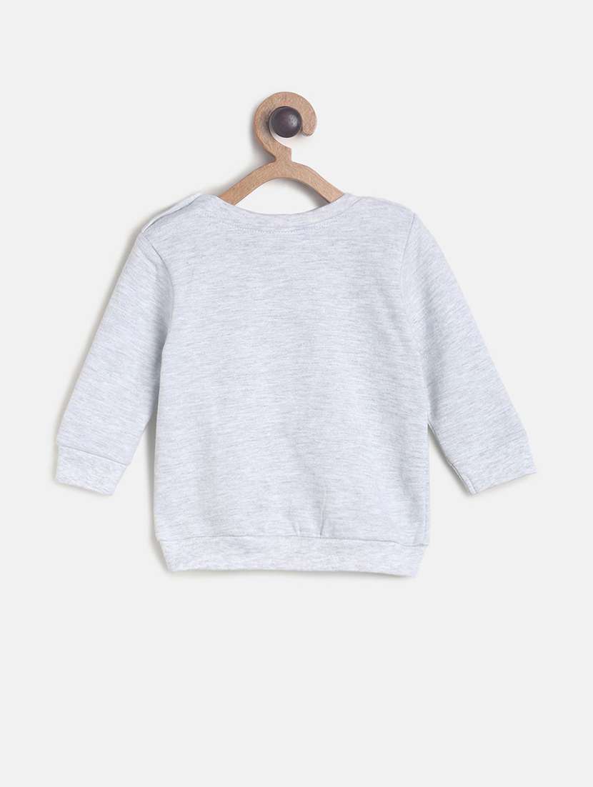 kids front print round neck sweatshirt - 21183302 - Standard Image - 1