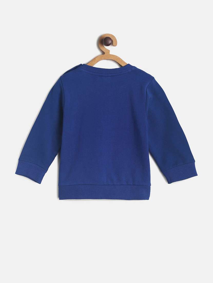 kids front print round neck sweatshirt - 21183305 -  Standard Image - 1