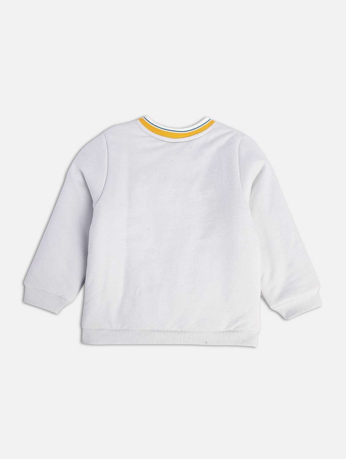 grey cotton blend front print sweatshirt - 21183486 -  Standard Image - 1